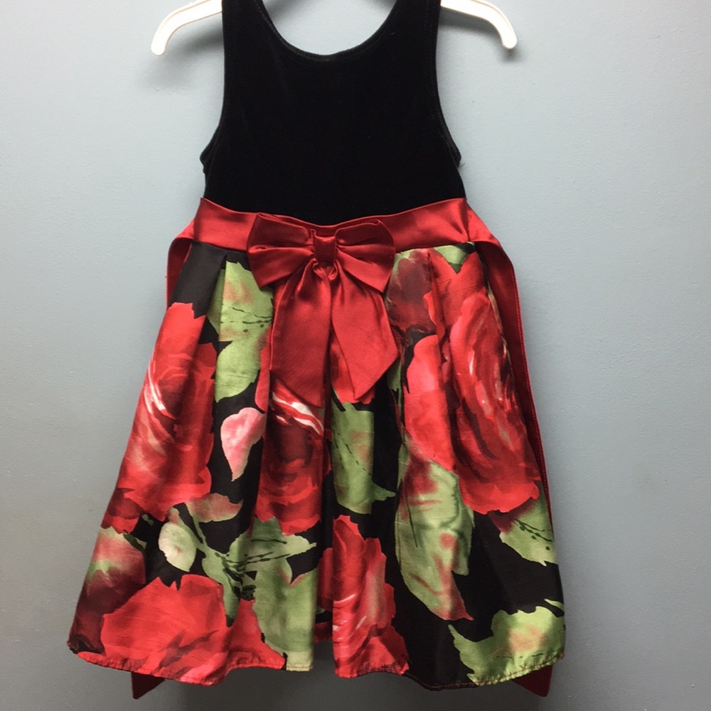 Beautiful velvet top party dress. Size 4t